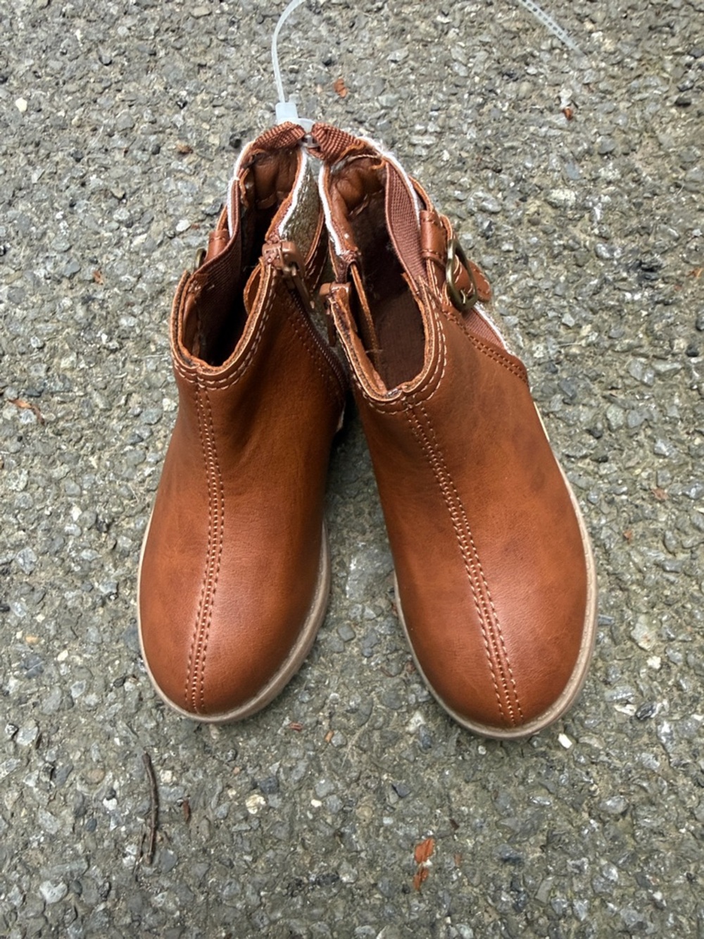 Carter's Brown Toddler Ankle Boots with Side Buckle